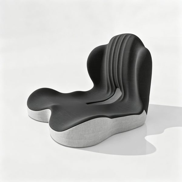 Seat cushion and backrest; support; cushion for protecting the hips and lower back during prolonged sitting