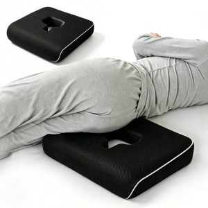 Memory foam cushions for relieving hemorrhoids and tailbone pain; suitable for office chairs and car seats
