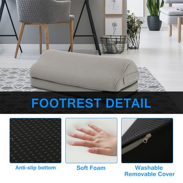 详情图08 Multi-level Double-Layer Soft Footrest for the Office: A Great Footstool with Memory Foam Pillow Core and Slow-Rebound Footrest Pillow (Wholesale)