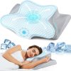 01 Zero-Pressure Memory Foam Pillow: Deep Sleep Neck Support Pillow, Designed for Side Sleepers, Pressure-Relieving and Sleep-Promoting Butterfly-Shaped Pillow
