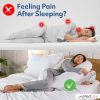 02 Cross-border Slow-Rebound Memory Foam Side-Sleeping Pillow, Contoured Pillow, Stretch Pillow for Home Use, Adult Pressure-Relief Neck Support Pillow
