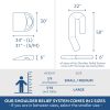 03 Cross-border Slow-Rebound Memory Foam Side-Sleeping Pillow, Contoured Pillow, Stretch Pillow for Home Use, Adult Pressure-Relief Neck Support Pillow