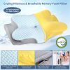 03 Zero-Pressure Memory Foam Pillow: Deep Sleep Neck Support Pillow, Designed for Side Sleepers, Pressure-Relieving and Sleep-Promoting Butterfly-Shaped Pillow