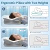 04 Slow-Rebound Memory Foam Butterfly Pillow: Neck Support, Breathable, and Comfortable for the Cervical Spine—Adult Home Use, Adjustable Height for Sleeping