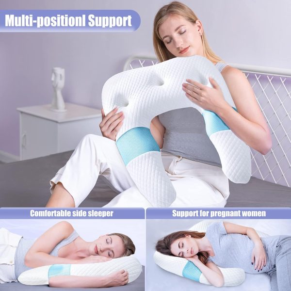 05 Memory Foam Slow-Rebound Pillow: Non-Sagging Core, Beauty Pillow, Cervical Spine Support, Side-Sleeping Pillow, Zoned Pillow, Sleep Aid