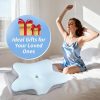 07 Zero-Pressure Memory Foam Pillow: Deep Sleep Neck Support Pillow, Designed for Side Sleepers, Pressure-Relieving and Sleep-Promoting Butterfly-Shaped Pillow