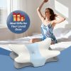 07 Slow-Rebound Memory Foam Butterfly Pillow: Neck Support, Breathable, and Comfortable for the Cervical Spine—Adult Home Use, Adjustable Height for Sleeping