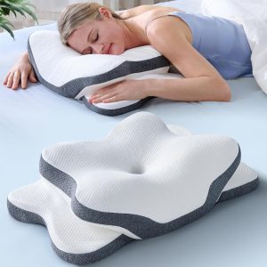 Adult Cervical Pillow (Cross-Border Exclusive): Slow-Rebound Memory Foam, Zero-Pressure Neck Support, Aids Sleep, Removable Cover, Same as Hotel Quality, Drop Shipping Available