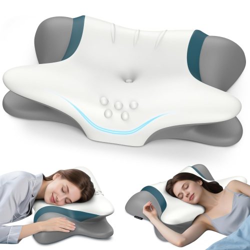 Memory Foam Neck Support Pillow: High-Density 50D Slow-Rebound Butterfly-Shaped Pillow—Cross-Border E-Commerce Bestseller, Hotel-Grade, Zero-Pressure, Breathable Pillow Core