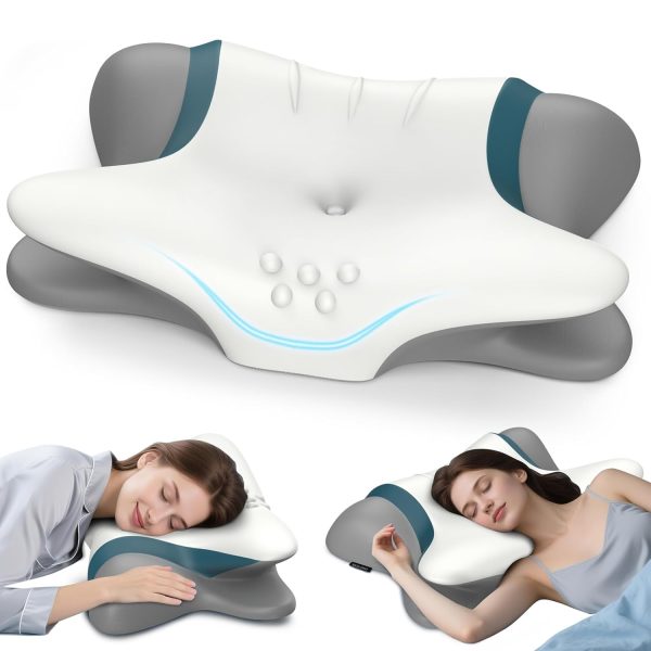 Memory Foam Neck Support Pillow: High-Density 50D Slow-Rebound Butterfly-Shaped Pillow—Cross-Border E-Commerce Bestseller, Hotel-Grade, Zero-Pressure, Breathable Pillow Core