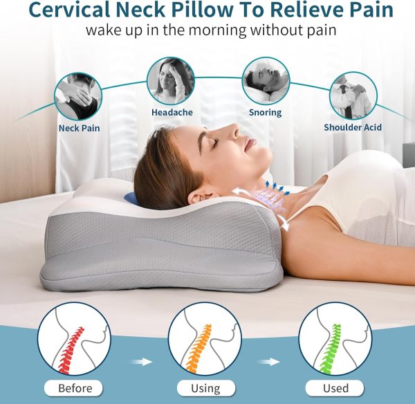 Factory Wholesale: High-Density Memory Foam Pillows, Slow-Rebound Neck Support Pillows, Ice-Silk Cooling & Breathable Pillow Inserts for Cross-Border Custom Orders