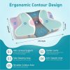 Direct-from-factory wholesale of butterfly-shaped neck pillows: memory foam, slow-rebound, zero-pressure, sleep-enhancing, cooling ice-silk, suitable for multiple sleeping positions