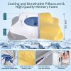 Factory Wholesale: High-Density Memory Foam Pillows, Slow-Rebound Neck Support Pillows, Ice-Silk Cooling & Breathable Pillow Inserts for Cross-Border Custom Orders