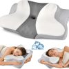 Direct-from-factory wholesale of butterfly-shaped neck pillows: memory foam, slow-rebound, zero-pressure, sleep-enhancing, cooling ice-silk, suitable for multiple sleeping positions