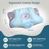 Cervical Pillow Factory: Wholesale Memory Foam Cross-Border Special Offer—Cooling Ice-Silk Wavy Pillow for Neck Support and Better Sleep (Removable Cover, Drop Shipping Available)