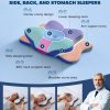 44 Butterfly-shaped memory foam cervical pillow with a breathable, skin-friendly core and pillowcase that conforms to the natural curve of the neck