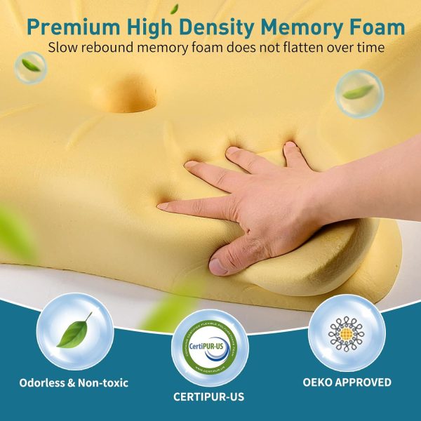 Adult Cervical Pillow (Cross-Border Exclusive): Slow-Rebound Memory Foam, Zero-Pressure Neck Support, Aids Sleep, Removable Cover, Same as Hotel Quality, Drop Shipping Available