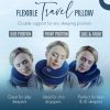 ·2 Portable Travel Pillow for Business Trips – Prevents Neck Strain on Planes and Trains; U-Shaped Neck Pillow for Support While Sleeping; Wholesale
