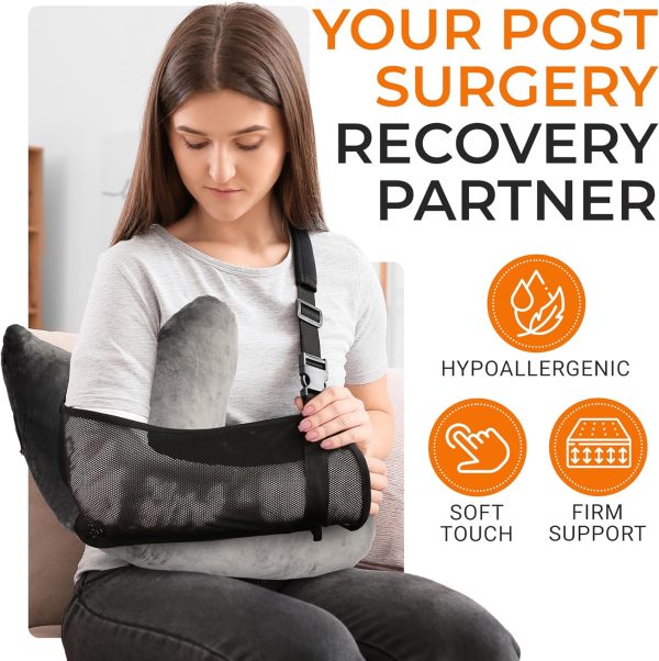 ·2 Shoulder Recovery Pillow for Rotator Cuff Injuries and Post-Surgery Recovery: Soft, Comfortable Shoulder Support Pillow for Side Sleepers