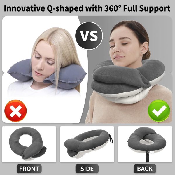 ·3 Memory Foam Slow-Rebound Neck Pillow: U-Shaped Pillow for Sleeping on Planes, Neck Support Pillow, Portable Travel Pillow (Wholesale)