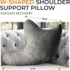 ·4 Shoulder Recovery Pillow for Rotator Cuff Injuries and Post-Surgery Recovery: Soft, Comfortable Shoulder Support Pillow for Side Sleepers