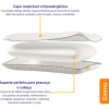 ·6 Memory Foam Cervical Pillow for Adults, Adjustable Orthopedic Pillow Insert, Breathable Sleep Pillowcase