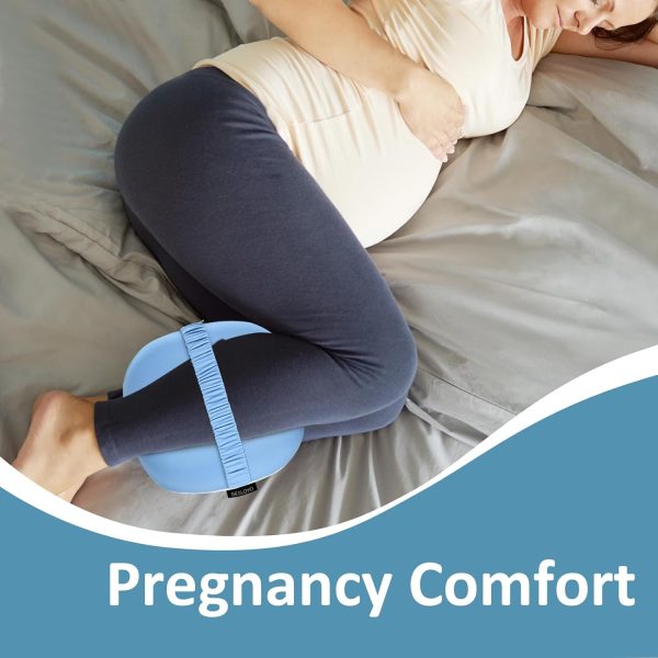 Memory Foam Hollow Leg Knee Pillow for Side Sleepers, Ergonomic Separation Leg Cushion Relieve Hip Pelvic Pain for Pregnancy