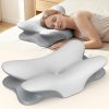 61Y6BMXfVJL._AC_SL1500_ Sidney Sleep Adjustable Neck Support Pillow, Curved Contour Cervical Pillow with Extra Shredded Fill, Ergonomic Bed Pillow for Side