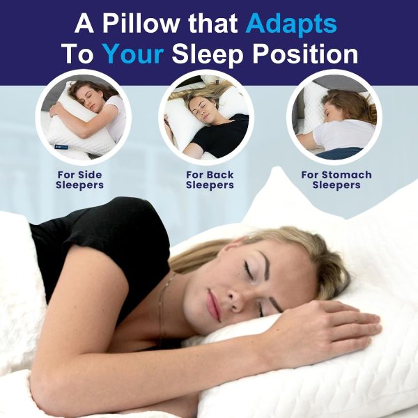 Ultimate Neck & Shoulder Relief Cervical Pillow for Sleeping, Multi-Layer Ergonomic Contour Pillow for Restful Sleep, Breathable Memory Foam Pillows for Men Women, Orthopedic Bed Pillow for Side, Back & Stomach Sleepers