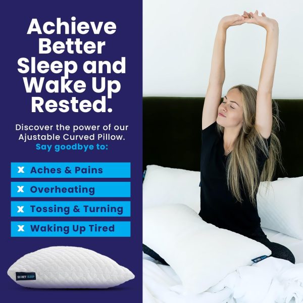 Ultimate Neck & Shoulder Relief Cervical Pillow for Sleeping, Multi-Layer Ergonomic Contour Pillow for Restful Sleep, Breathable Memory Foam Pillows for Men Women, Orthopedic Bed Pillow for Side, Back & Stomach Sleepers