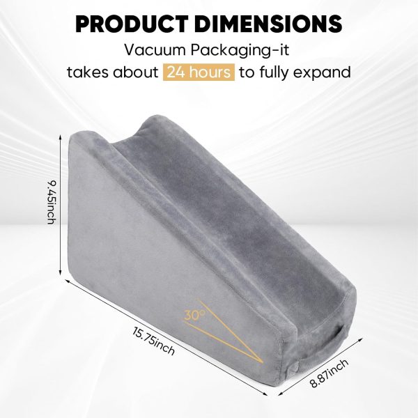 71srhi2x2NL._AC_SL1500_ TBXONMOW Arm Elevation Wedge Pillow with Removable Washable Cover, High Density Foam Arm Support Pillow for Adult Post Surgery Rest, Elevation Cushion for Broken Arm, Wrist & Elbow Recovery