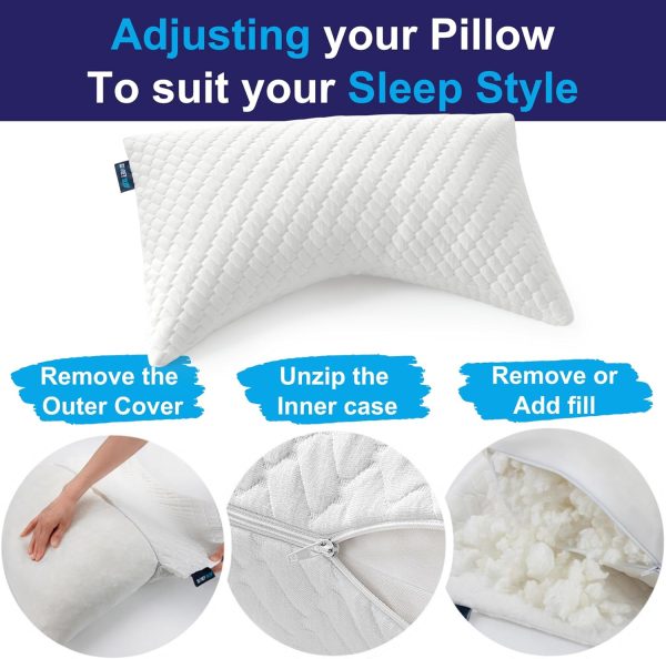 Ultimate Neck & Shoulder Relief Cervical Pillow for Sleeping, Multi-Layer Ergonomic Contour Pillow for Restful Sleep, Breathable Memory Foam Pillows for Men Women, Orthopedic Bed Pillow for Side, Back & Stomach Sleepers