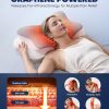 Orthopedic Neck Pillow for Chronic Pain Relief - Ergonomic Shredded Foam Pillow for Sleeping, Curved Contour Side Sleeper Pillow for Spine Support, Cervical Bed Pillow for Back Stomach Sleepers