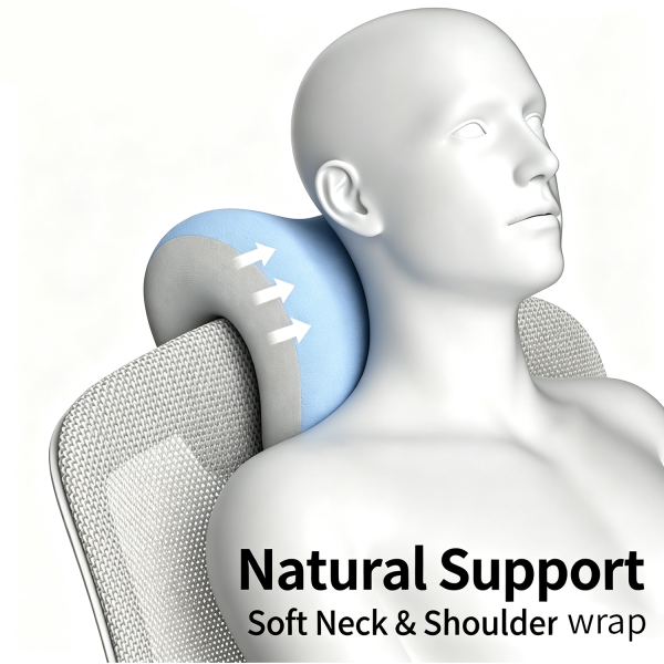 Office Chair Headrest for Napping, Computer Chair with Raised Headrest, Backrest, and Neck Pillow—The Perfect Solution for Napping at Your Desk While Sitting or Lying Back