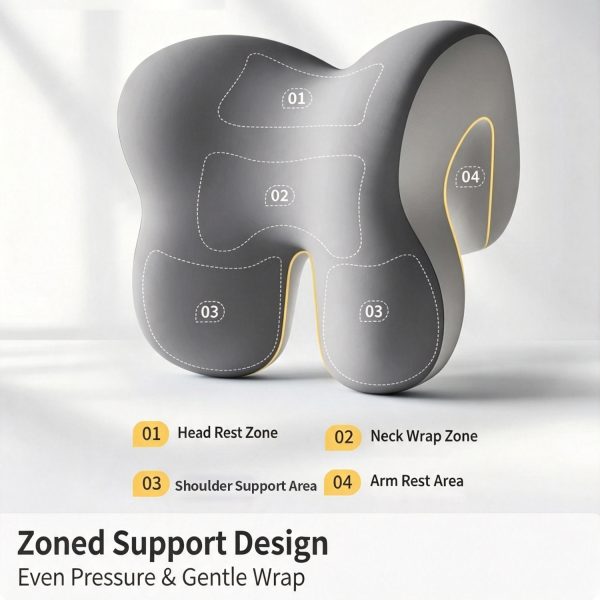 画板 3 Office Chair Headrest for Napping, Computer Chair Headrest, Backrest, Neck Pillow—The Perfect Tool for Napping at Your Desk While Sitting, Lying Back, or Lying Face-Down