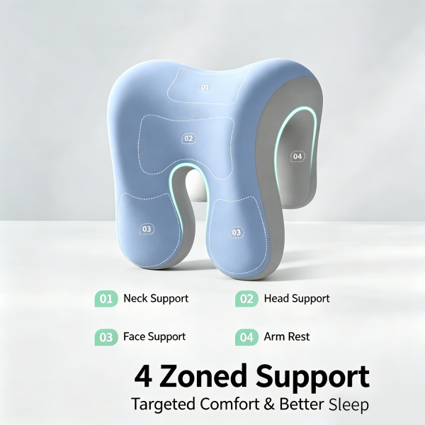 Office Chair Headrest for Napping, Computer Chair with Raised Headrest, Backrest, and Neck Pillow—The Perfect Solution for Napping at Your Desk While Sitting or Lying Back