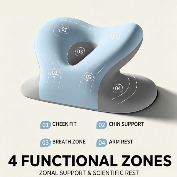 Children's Nap Pillow—Designed for Elementary and Middle School Students—Prone-Sleeping Pillow—The Perfect Tool for Napping at Your Classroom Desk—Prone Pillow—Cushion