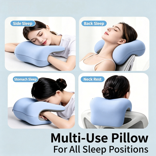 Office Chair Headrest for Napping, Computer Chair with Raised Headrest, Backrest, and Neck Pillow—The Perfect Solution for Napping at Your Desk While Sitting or Lying Back