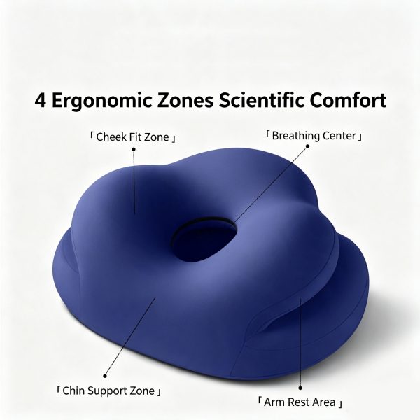 画板 5 Nap Pillow, Pillow for Sleeping on Your Stomach, Specially Designed for Sleeping at Your Desk—The Ultimate Office Sleeping Tool, Lunch Break Pillow