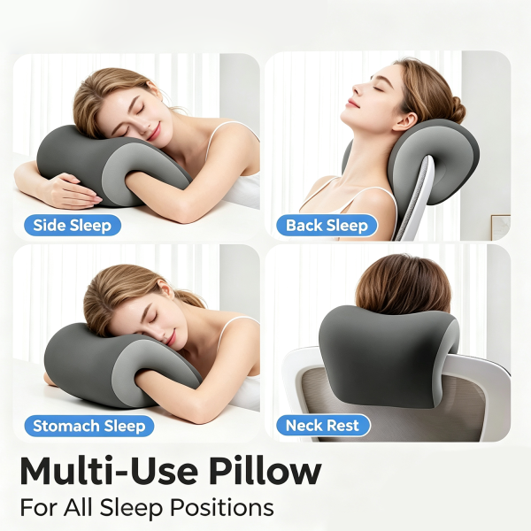 画板 5 Nap Pillow, Office Cushion, Workstation Pillow, Perfect for Napping at Your Desk, Office Chair Headrest, Neck Support, Pillow for Sleeping on Your Back
