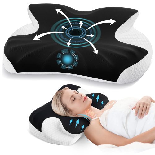 11 Wholesale Ergonomic Butterfly Memory Foam Pillow, Breathable Cervical Neck Support Pillow for Side & Back Sleepers