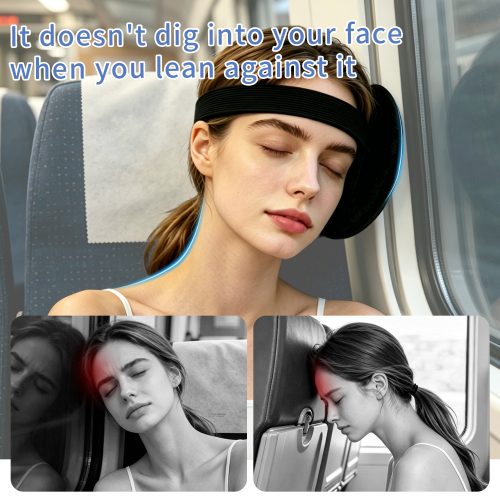 2 Wholesale Portable Airplane Window Side Headrest Pillow, Travel Sleep Head Support Cushion for Flight Train Trip