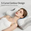Butterfly Shaped Memory Foam Cervical Pillow, Ergonomic Contour Neck Support Pillow for Side Back Stomach Sleepers, Orthopedic Pillow for Neck Pain Relief