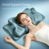 Zero Facial Pressure Beauty Memory Foam Pillow, Ergonomic Side Sleeper Cervical Pillow, Cool Silky Pillowcase, Reduce Sleep Face Marks & Wrinkle Prevention