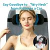 3 Travel Airplane Neck Pillow, Hanging Head Support Pillow for Sleeping on Plane Train Car, Portable Anti‑Drop Travel Headrest for Adults Kids