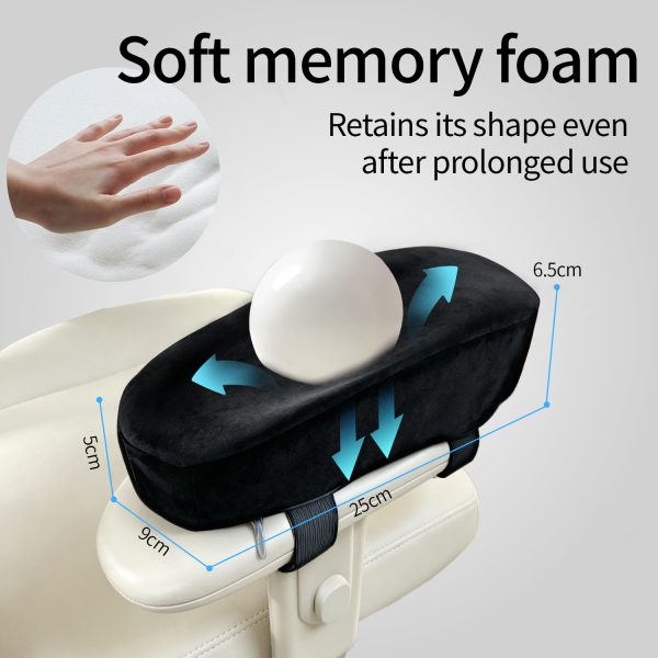 Dual‑Height Memory Foam Armrest Cushion | 5cm & 6.5cm Adjustable Chair Arm Pad