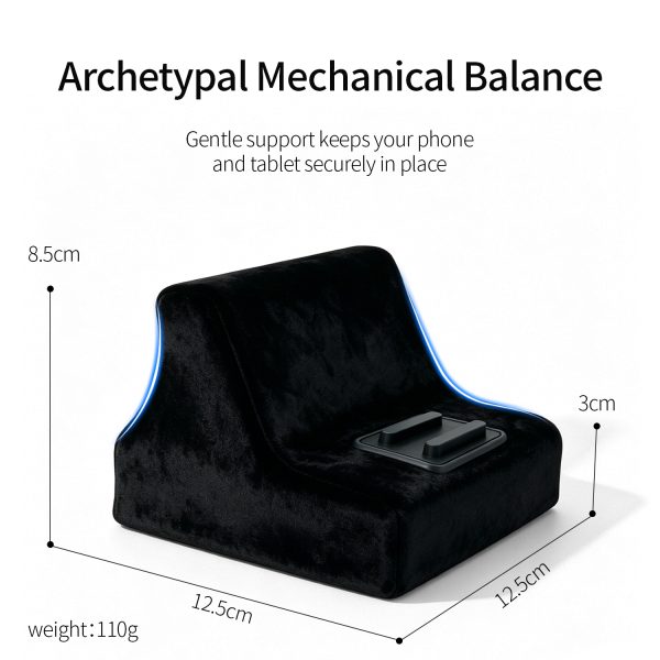 Memory Foam Phone Holder Pillow | Hands‑Free Soft Cushion Phone Stand with Card Slot