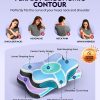 Wholesale Contoured Memory Foam Cervical Pillow, Ergonomic Butterfly‑Shape Neck Support Pillow for Sleeping, Custom Logo Available