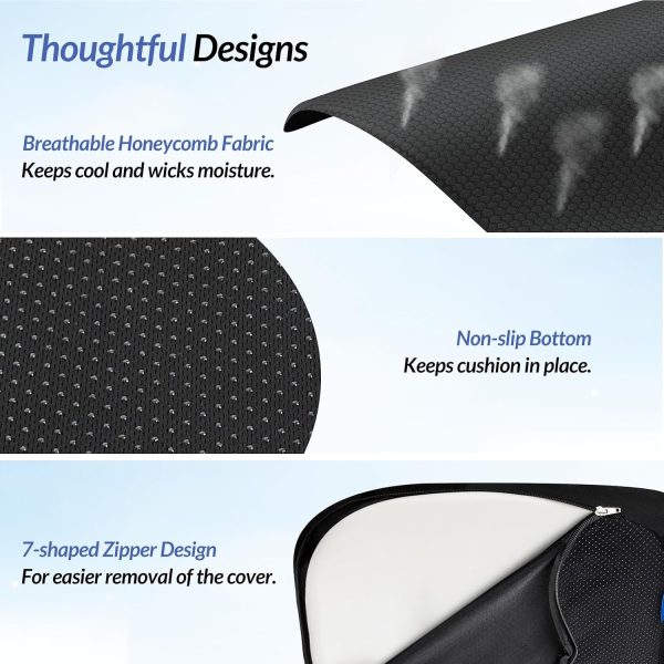 7162h9BsGkL._AC_SL1500_ High‑Density Memory Foam Coccyx Cushion, Ergonomic U‑Shaped Seat Pad for Tailbone Pressure Relief, Bulk Wholesale Supply