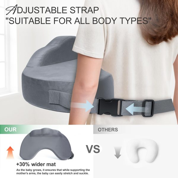 Multifunctional Infant Feeding Pillow With Pocket, For 0‑12 Months Baby